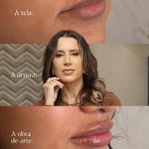 Post do Instagram: A tela, a artista, a obra de arte